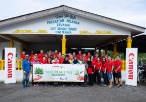 1. Canon commenced its “One Canon One Tree” tree-planting campaign this year at Sungai Tembus, Penang